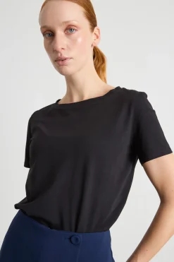 T-shirt in jersey - Nero