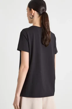 T-shirt in jersey - Nero