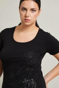 Tshirt in jersey - Nero