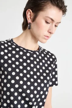 T-shirt in jersey - Nero Bianco