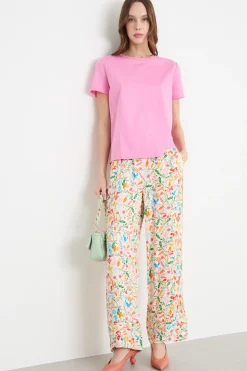 T-shirt in jersey - Rosa
