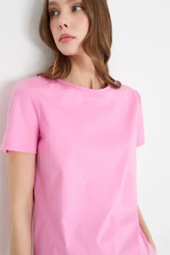 T-shirt in jersey - Rosa