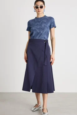T-shirt jacquard - Blu