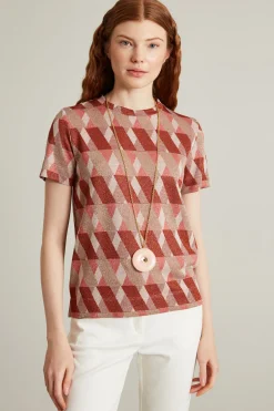 Tshirt jacquard - Mattone