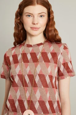 Tshirt jacquard - Mattone