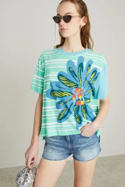 Tshirt oversize - Verde Azzurro