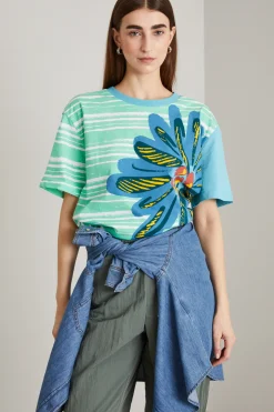 Tshirt oversize - Verde Azzurro