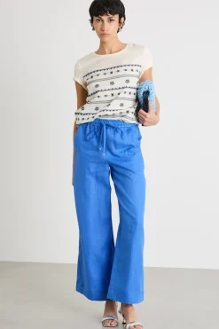 T-shirt ricamata - Avorio