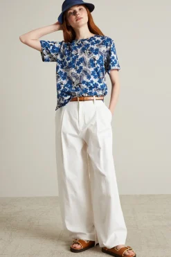 T-shirt stampata - Bianco Blu