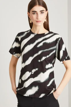 T-shirt stampata - Nero Bianco