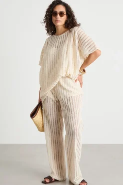 Tunica in jersey crochet - Bianco