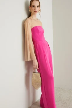 Tuta bustier - Fuxia