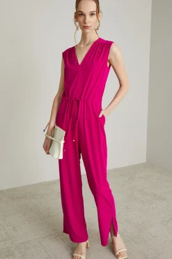 Tuta con coulisse - Fucsia