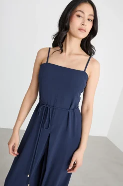 Tuta in crepe - Blu