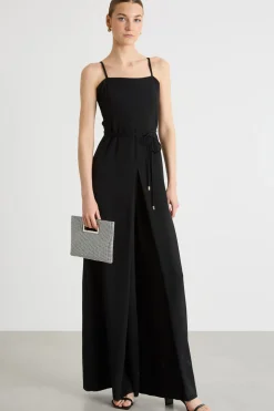 Tuta in crepe - Nero