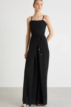 Tuta in crepe - Nero