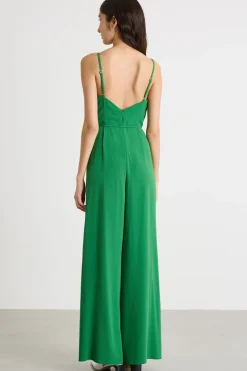 Tuta in crepe - Verde
