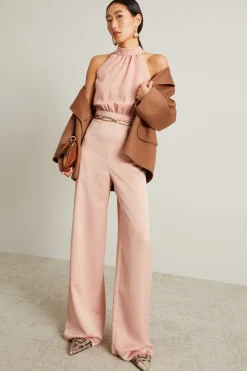 Tuta in enver satin - Rosa Antico