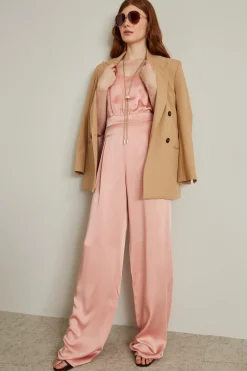 Tuta in envers satin - Rosa
