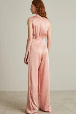 Tuta in envers satin - Rosa