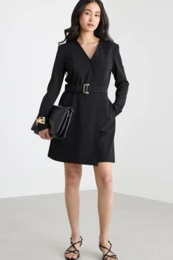 Tuta in jersey crepe - Nero