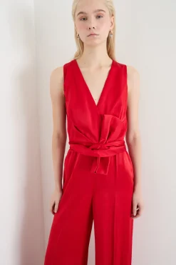 Tuta smanicata in cady - Rosso